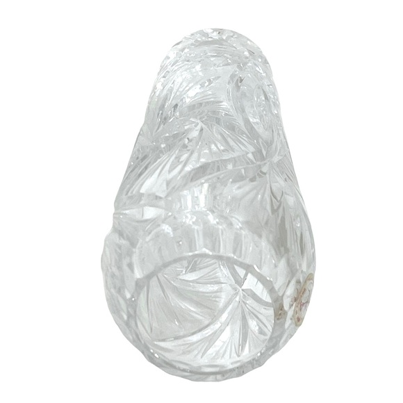 Crystal Clear Industries Crystal Flower Vase Hand Cut in Poland 24% Lead - Picture 5 of 7